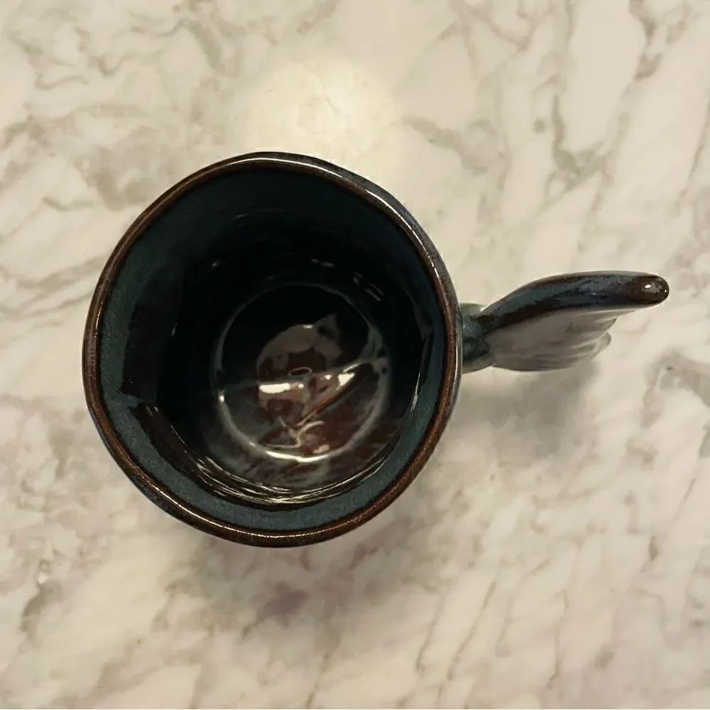 Thora Redware Clay Pottery Fish Mug - Picture 5 of 5